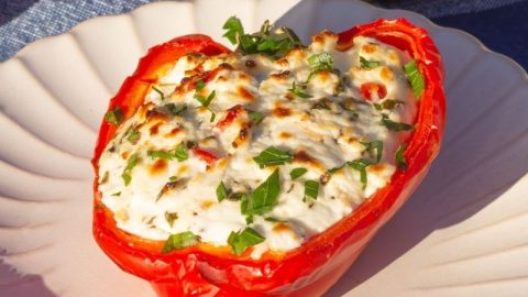 Poivrons farcis au chèvre