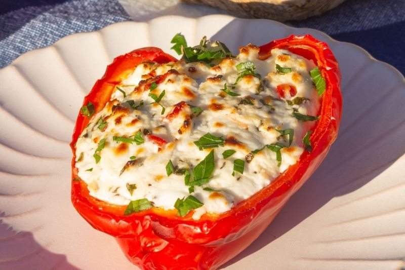 Poivrons farcis au chèvre