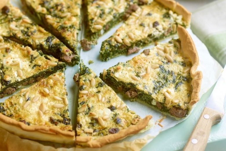 Quiche à l’agneau épinards et feta