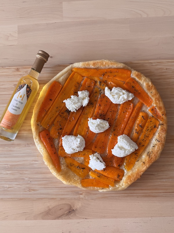 recette de Tatin de carottes à l’huile de cacahuète