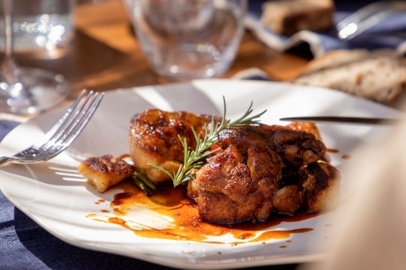 Ris de veau rôtis et laqués