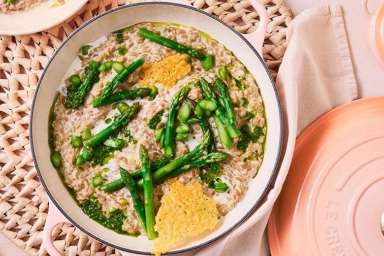 Risotto aux graines de tournesol et au pesto