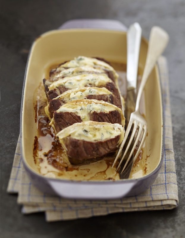 recette de Rôti de boeuf au Bresse Bleu