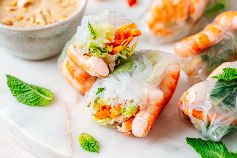 Rouleaux de printemps aux nouilles de Konjac
