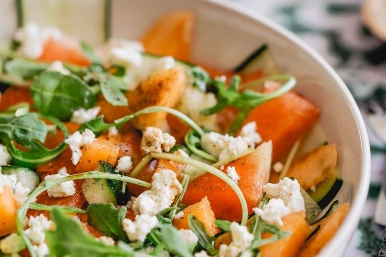 Salade de melon pastèque et concombre