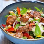 Salade orientale à l’agneau