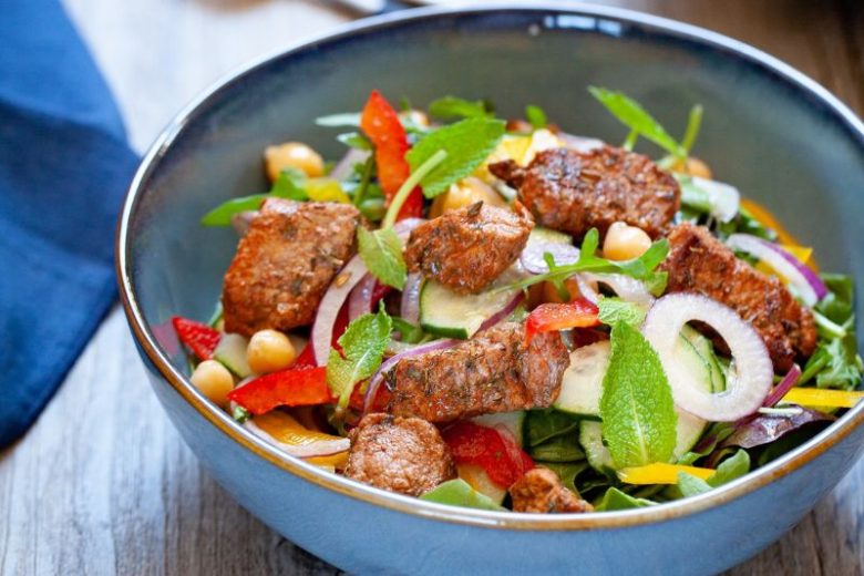 Salade orientale à l’agneau