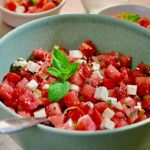 Salade pastèque tomates feta