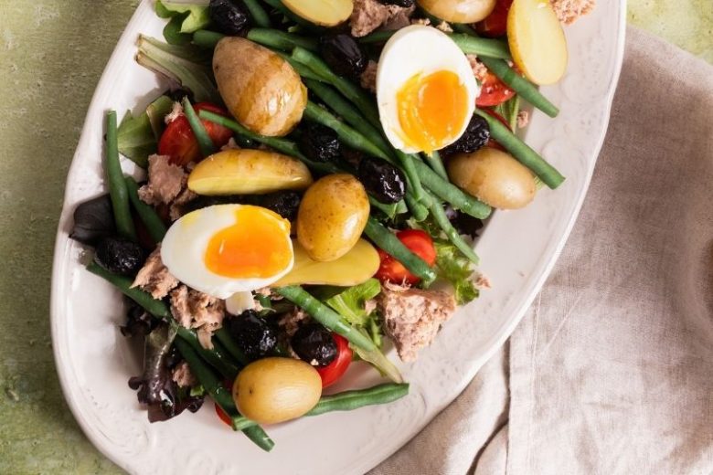 Salade niçoise au thon frais
