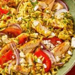 Taboulé d’orzo au poulet à l’oriental