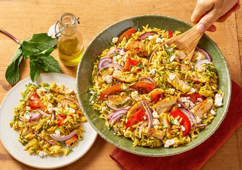recette de Taboulé d’orzo au poulet à l’oriental