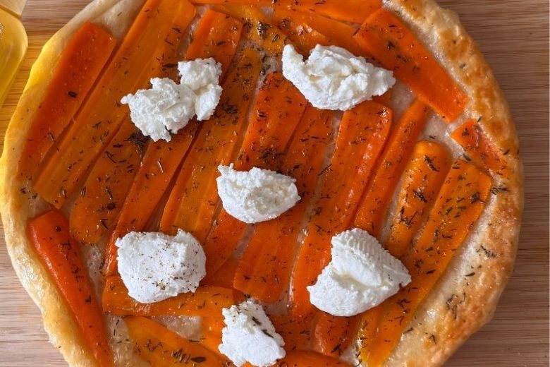 Tatin de carottes à l’huile de cacahuète
