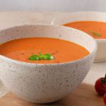 Velouté glacé de poivrons et tomates
