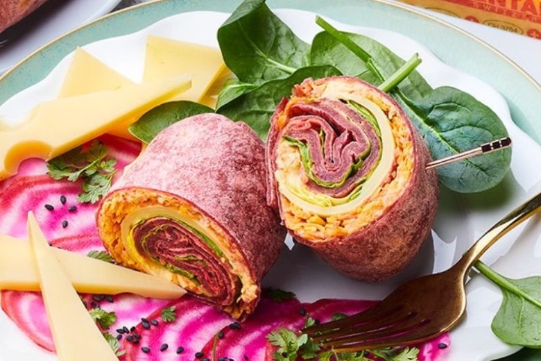 Wraps de betterave à l’Emmentaler