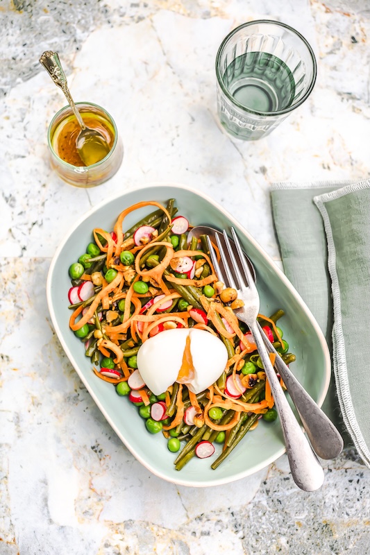 recette de Salade de haricots à huile d’olive