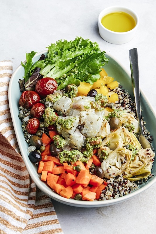 recette de Poke bowl provençal