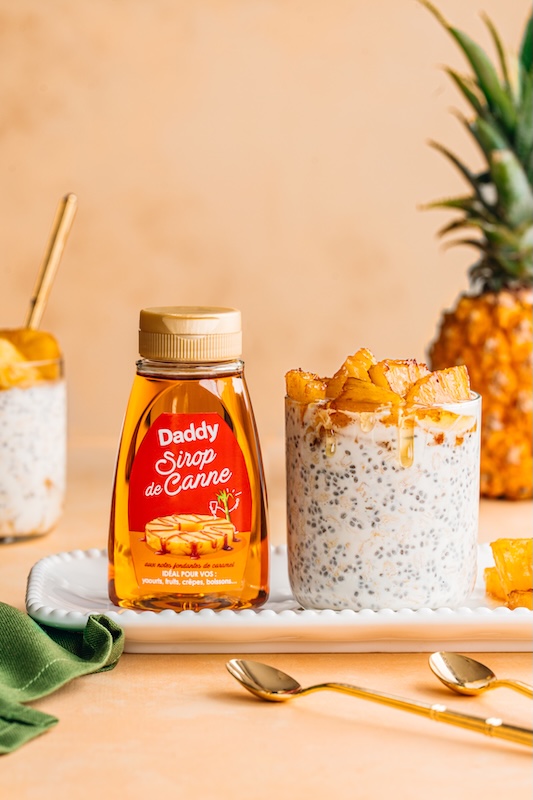 recette Overnight oats à l’ananas rôti