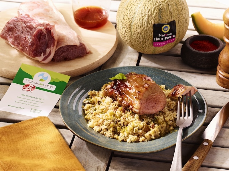 recette de Filet d’agneau laqué au melon