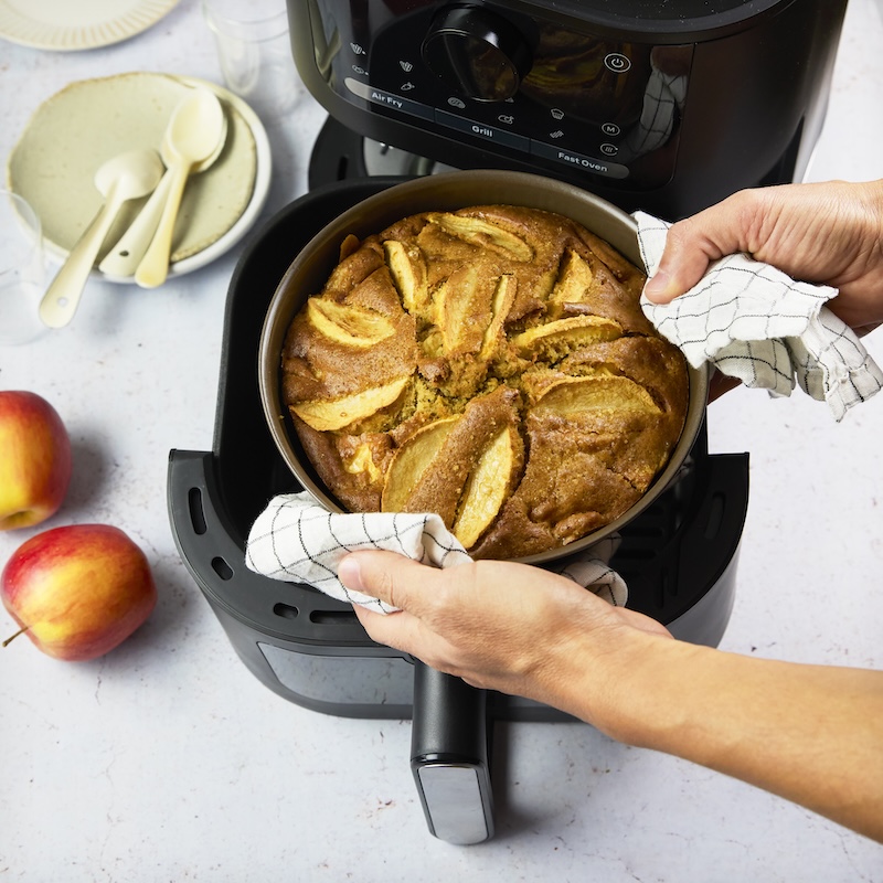 recette de Gâteau moelleux aux pommes au airfryer