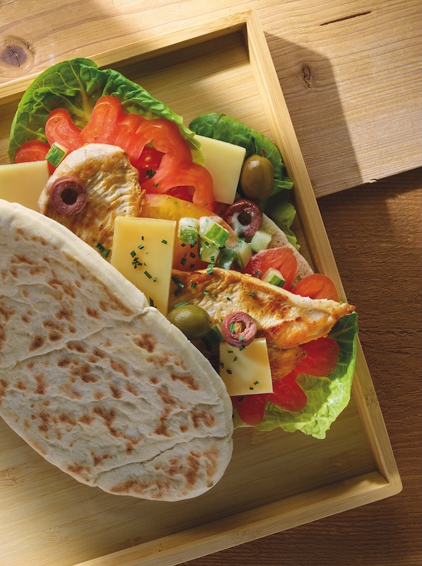 recette de Gyros au poulet mariné et au Beaufort