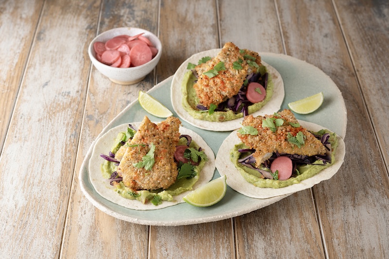 recette de Fish tacos de limande panée