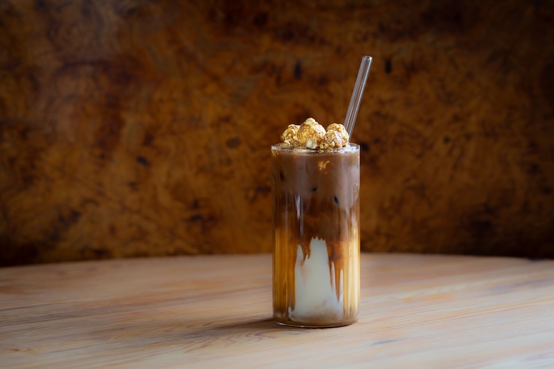 recette de Latte glacé popcorn sucré-salé