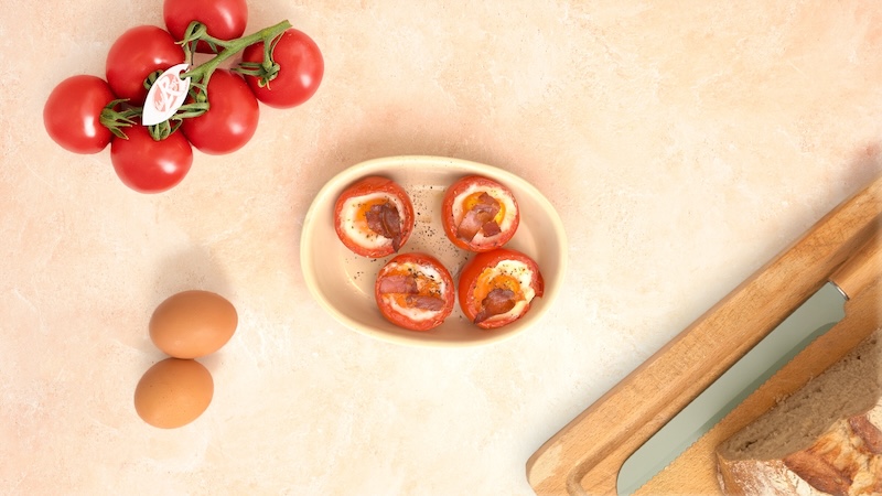 recette de Tomate oeuf cocotte