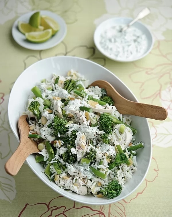 recette de Salade de riz au brocoli Bimi