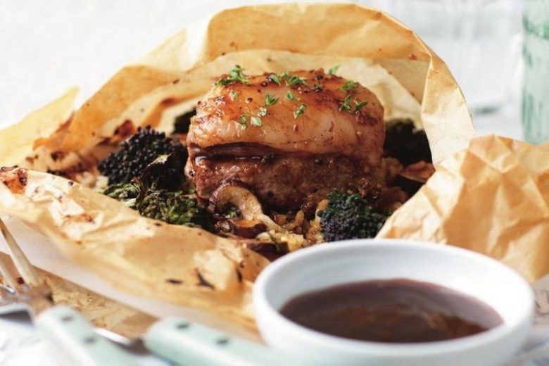 Agneau en papillote et sauce sherry