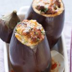 Aubergines farcies au Reblochon et à l’agneau