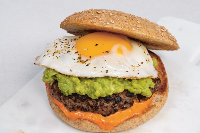 Burger à l’œuf au plat