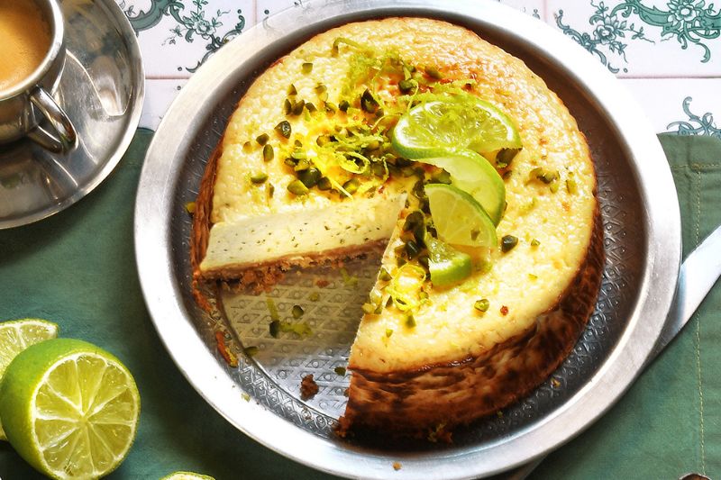 Cheesecake courgette et citron