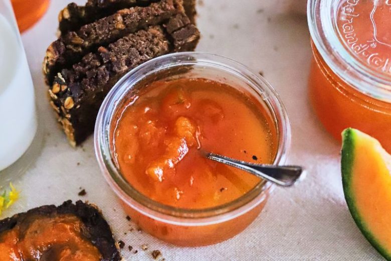 Confiture de melon à la vanille