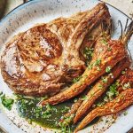 Côte de veau au pesto de fanes