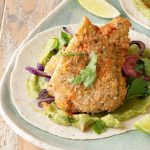 Fish tacos de limande panée