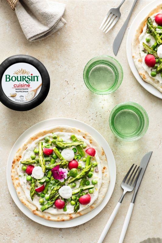 recette de Flatbread au Boursin saveur truffe
