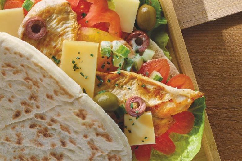 Gyros au poulet mariné et au Beaufort