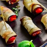 Roulés d’aubergines aux tomates