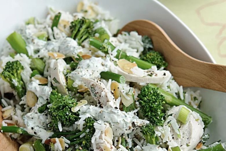 Salade de riz au brocoli Bimi