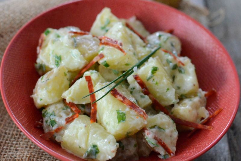 Salade de primeurs La Noirmoutier au yaourt