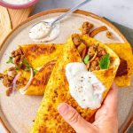 Shawarma de bœuf et sauce à l’ail