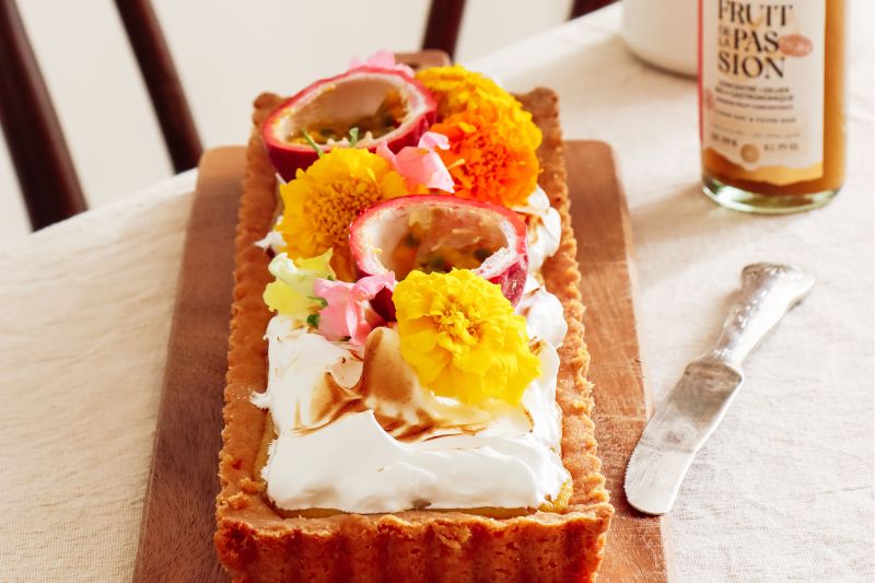 Tarte passion meringuée