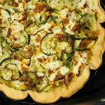 Tarte à la courgette et au chèvre frais