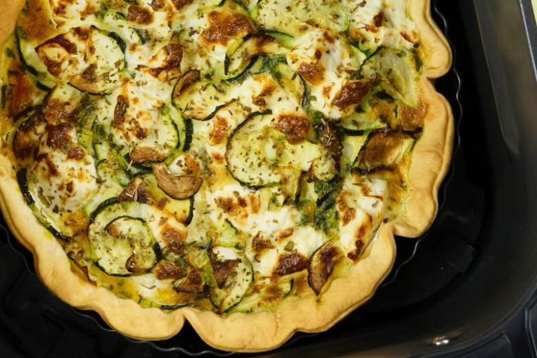 Tarte à la courgette et au chèvre frais