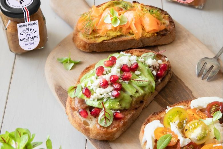 Trio de tartines estivales