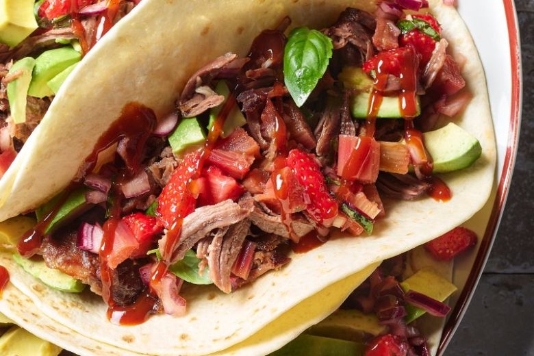 Tacos de paleron de boeuf