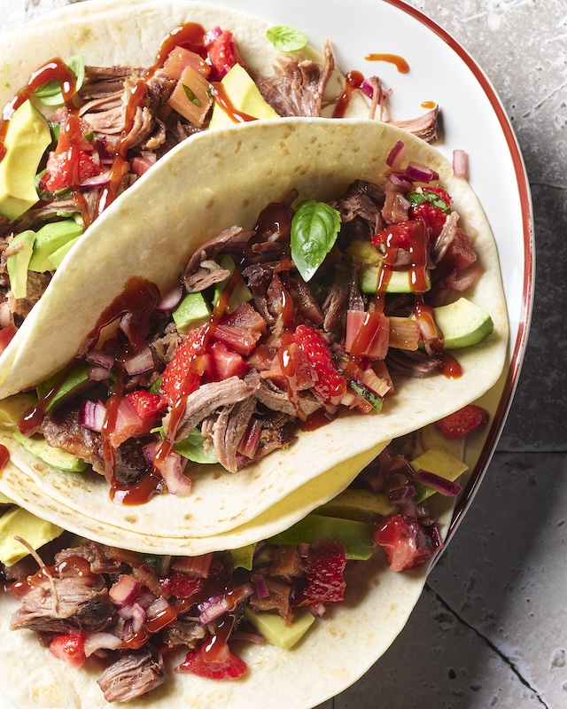 recette de Tacos de paleron de boeuf