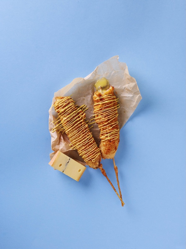 recette de Corn dog au Morbier