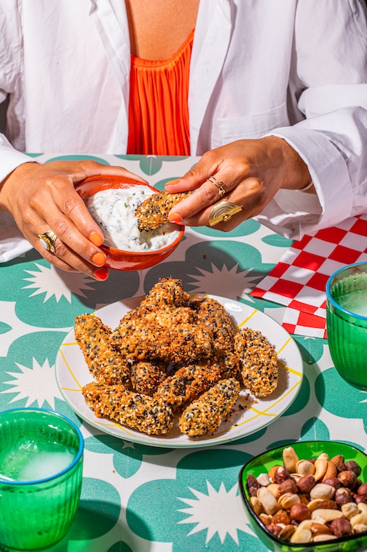 recette de Cornichons panés au sésame