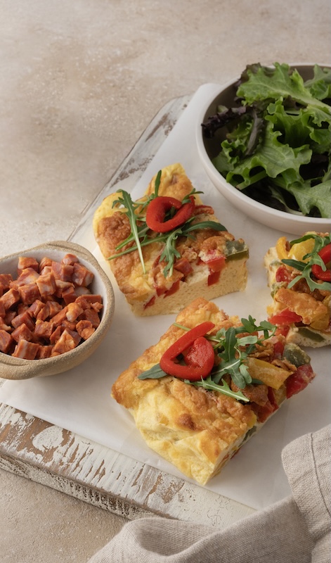 recette de Frittata poivrons et chorizo